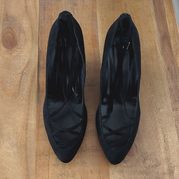 🆕🌿NICOLE FARHI SUEDE WEDGE SHOES🌿 - Picture 4 of 16